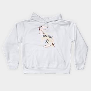 Japanese Crane Kids Hoodie